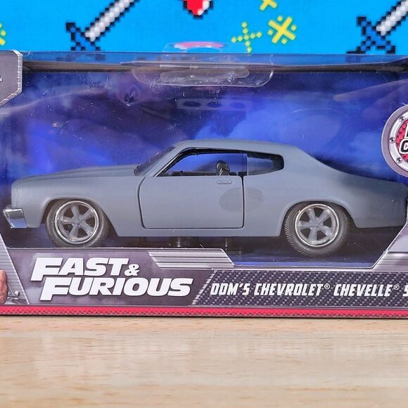 Jada Toys Fast & Furious Grey Chevrolet Chevelle SS 1:32 Diecast Collectible Car - Picture 6 of 7